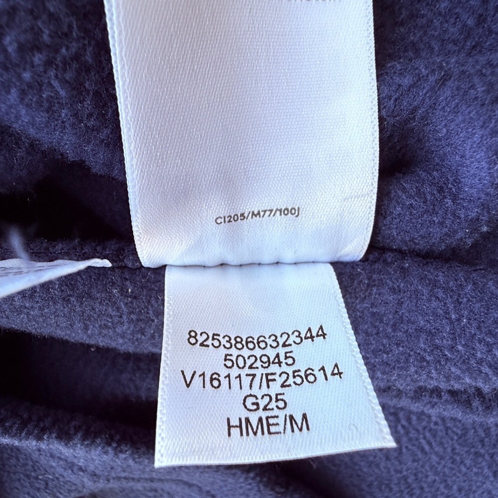 Lands End Womens Quarter Zip Fleece Pullover Blue Medium 10-12 - Picture 6 of 7